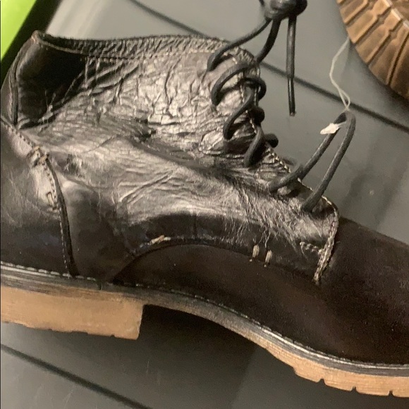 NEW Dreck Black Rustic BedStu Lace Up Boots shoes - Picture 8 of 8